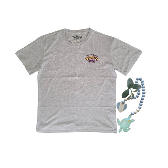 Women's Sunshine Raised Beach Girl Summer colors Graphic Tee - Picture 2 of 3